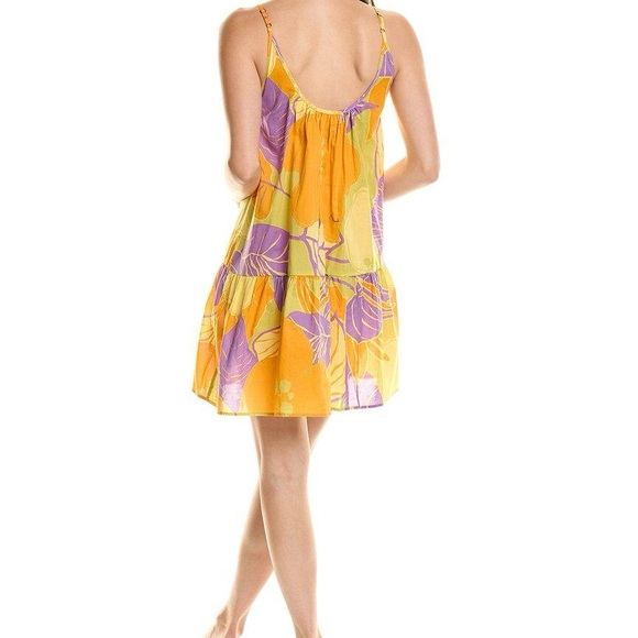 NWT | Electric & Rose Sofia Floral Cotton Minidress Ochre | Size S - Picture 2 of 9